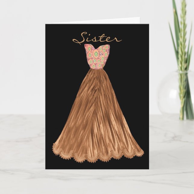 Invitation La SOEUR soit ma robe de BRUN de CACAO de (Devant)