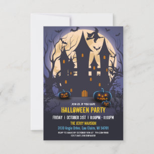 Invitation La Sorcière Éffrayante Budget Haunch Maison Hallow