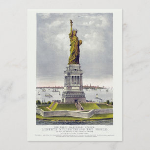 Invitation La Statue de la Liberté, La Grande Statue de Barth
