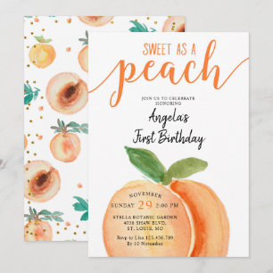 Invitation La sueur comme une perruque premier anniversaire