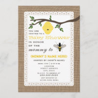 La toile de jute a inspiré le baby shower orienté