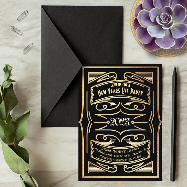 Invitation La Typographie De Gatsby Des Années 1920 (Créateur téléchargé)