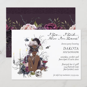 Invitation La Vampiresse   Divorce Party Moody Gothic Glam