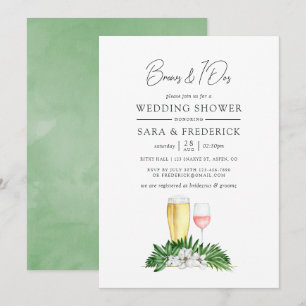 Invitation La Végétation Tropicale Se Déroule Avant Le I Dos