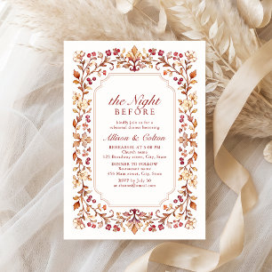 Invitation La veille de la Saint-Valentin botanique florale v