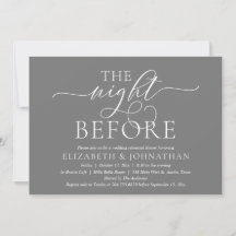 La veille, Dîner De Répétition Mariage Moderne