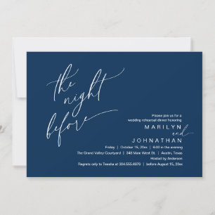 Invitation La veille, Soirée de répétition Mariage