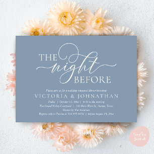 Invitation La veille, Soirée de répétition Mariage