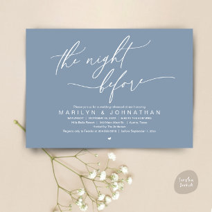 Invitation La veille, Soirée de répétition Mariage