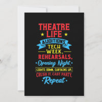 La vie de théâtre pour acteur
