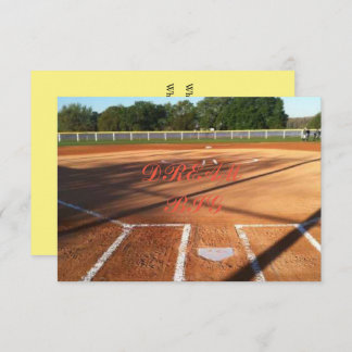 Invitation La vie du softball