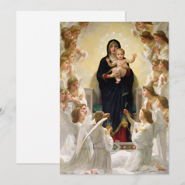 Invitation La Vierge aux anges - William-Adolphe Bouguereau (Devant / Derrière)