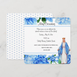 Invitation La Vierge Catholique Marie Peut Couronner L'Événem