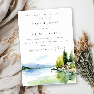 Invitation Lac de Genève Suisse Paysage Mariage Anniversaire