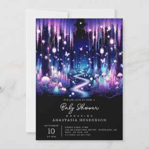 Invitation L'adorable Baby shower forestier enchanté