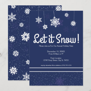 Invitation Laisse-le neiger !Invitations de fêtes