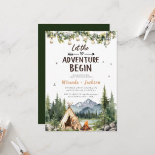 Invitation Laisser l'aventure commencer