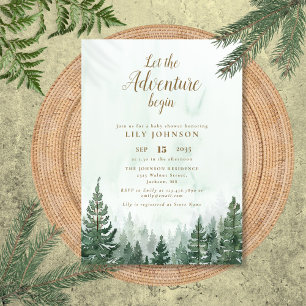Invitation Laisser L'Aventure Commencer Le Baby shower De La 
