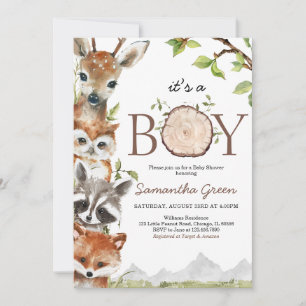 Invitation Laisser l'aventure commencer le Baby shower des bo