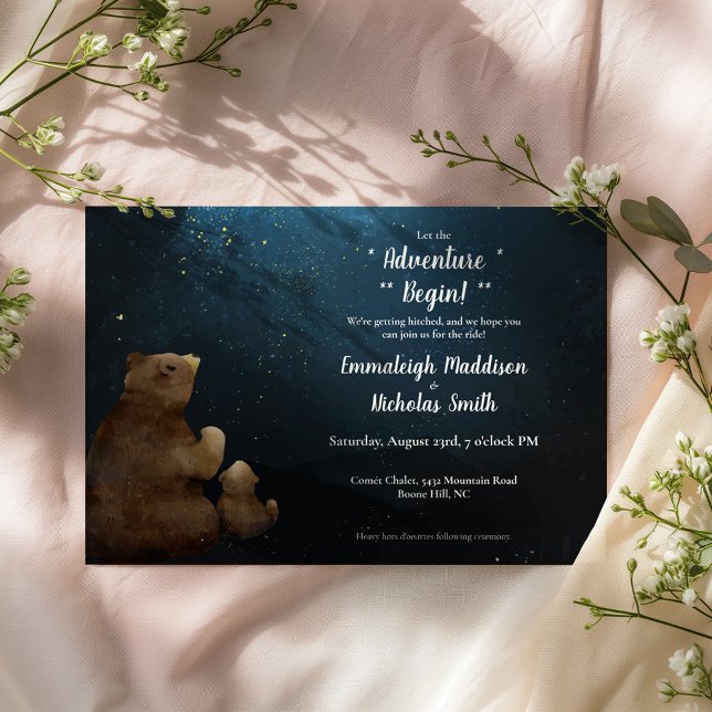 Invitation Laisser l'aventure commencer officieux Mariage (Créateur téléchargé)