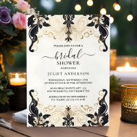 Laisser rétro arabe Exotic Bold Damask Fête des ma
