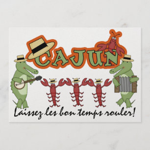 Invitation Laissez le bon temps tourner ! Style Cajun ! SRF