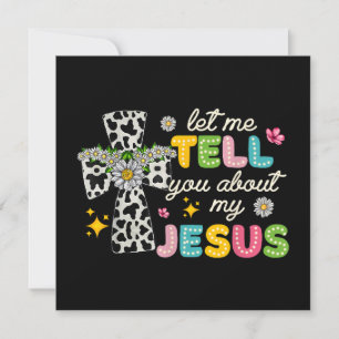Invitation Laissez-Moi Vous Parler De Mon Jésus Super Christi