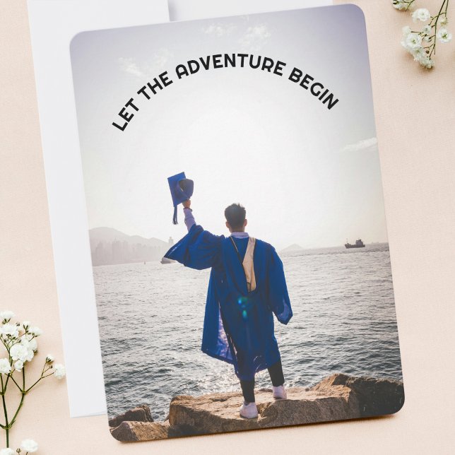 Invitation Laissons l'aventure débuter le diplôme de fin d'ét (Créateur téléchargé)