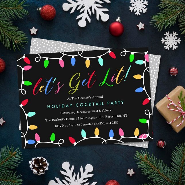 Invitation Laissons-nous ! | Christmas Holiday Cocktail Party (Créateur téléchargé)