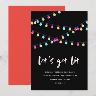 Invitation Laissons-nous passer de bonnes nouvelles années d'