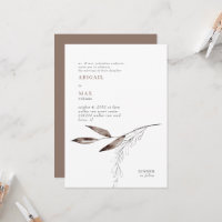 Lait Chocolat Mariage de feuillage moderne
