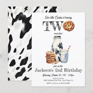 Invitation Lait et biscuits à deux ans