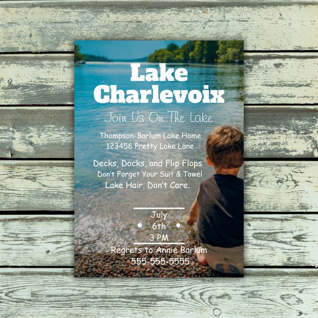 Invitation Lake Party (Birthday Depot
Lake Party Invitation)