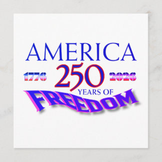Invitation L'Amérique 250 Ans de Liberté