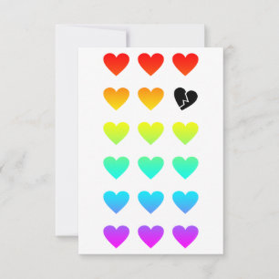Invitation l'amour arc-en-ciel