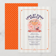 L'amour au premier Spritz Shower de mariage Prépar