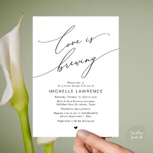 Invitation L'amour brasse, fête de la Fête des mariées