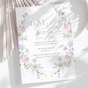 Invitation L'amour dans Bloom Spring Fête des mariées Fleur s