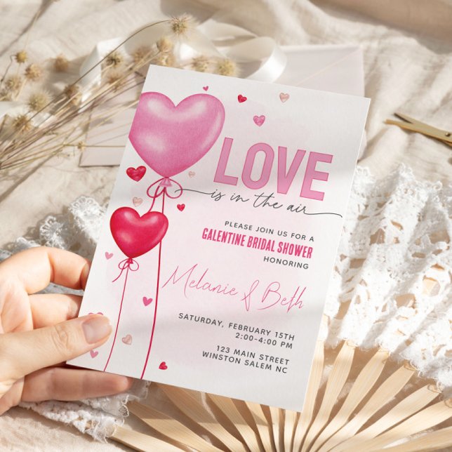 Invitation L'amour de Galentine est dans la Fête des mariées  (Créateur téléchargé)