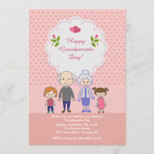Invitation L'Amour Des Grands-Parents Est Infini