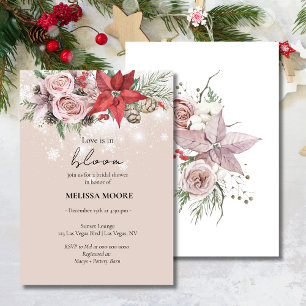 Invitation L'Amour D'Hiver Est En Fête des mariées De Fleur P