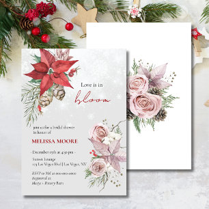 Invitation L'Amour D'Hiver Est En Fête des mariées De Fleur P