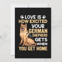 L'amour est à quel point votre berger allemand est
