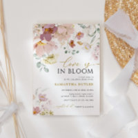 L'amour est dans la douche Fleur sauvage rose et r