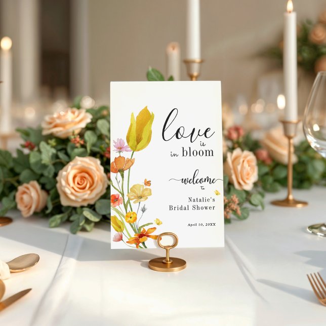 Invitation L'amour est dans la Fête des mariées de printemps  (Créateur téléchargé)