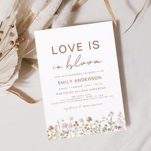 Invitation L'amour est dans la Fête des mariées Fleur sauvage
