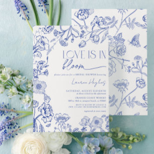 Invitation L'amour est dans la Fête des mariées Florale Vinta