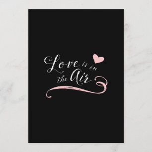 Invitation L'amour est dans le ciel - Saint-Valentin ou
