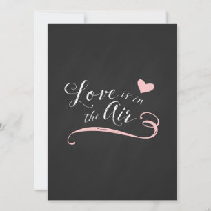 Invitation L'amour est dans le Mariage Air Chalkboard
