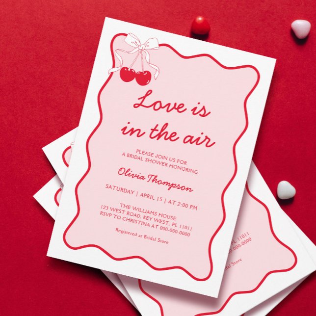 Invitation L'amour est dans l'invitation à la douche nuptiale (Créateur téléchargé)